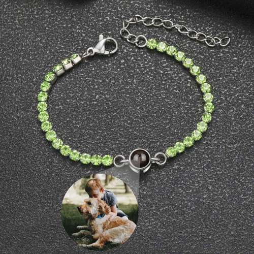 Pulseira Pedra Brilhante - Foto Personalizável