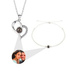 Conjunto Feminino Colar + Pulseira -  Foto Personalizável