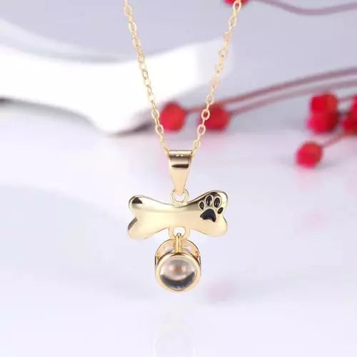 Colar Ossinho Pet - Foto Personalizável