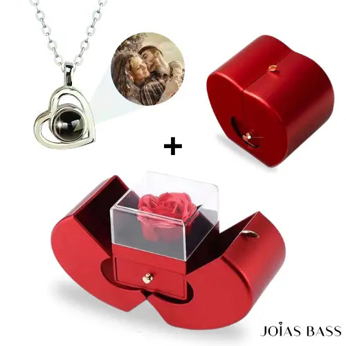 Colar Memórias Eternas - Foto Personalizável + Caixa Encantada