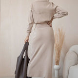 Blazer de Viscose e Saia Longa Vintage