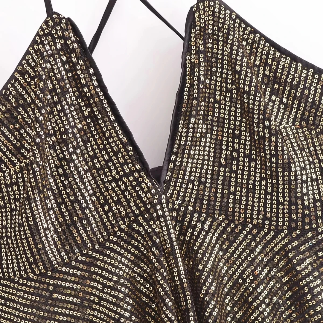 Blusa Paetizada Moonlight Noir