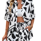 Conjunto Feminino Duas Peças Estampado