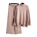 Conjunto Suéter Manga Longa e Calça Cintura de Elástico
