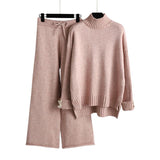 Conjunto Suéter Manga Longa e Calça Cintura de Elástico