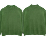 Conjunto de Tricot Blusa Manga Longa e Mini Saia