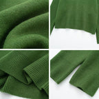 Conjunto de Tricot Blusa Manga Longa e Mini Saia