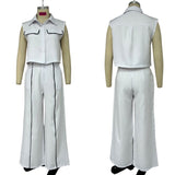 Conjunto Feminino Polo Sem Manga e Calça Cintura Média