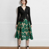 Saia Midi de Renda Boho