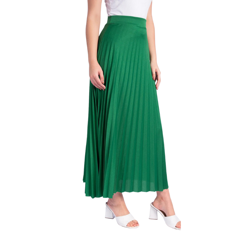 Saia Plissada Longa Lisa