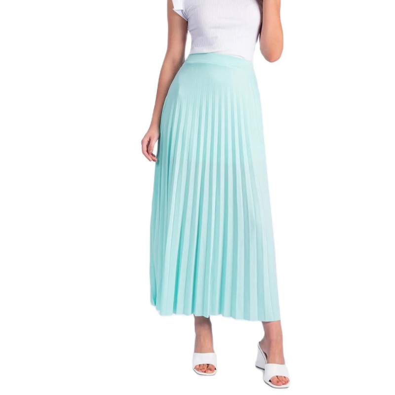 Saia Plissada Longa Lisa