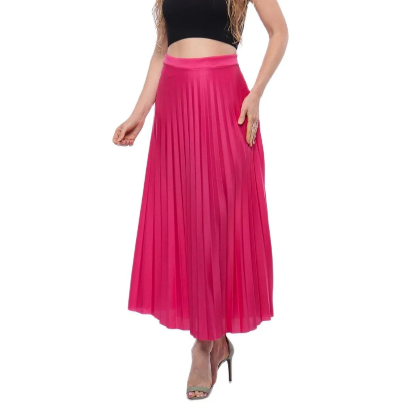 Saia Plissada Longa Lisa
