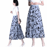 Saia de Tule Floral Midi