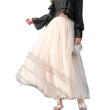 Saia de Tule Longa 3 Camadas