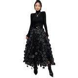 Saia de Tule com Espirais