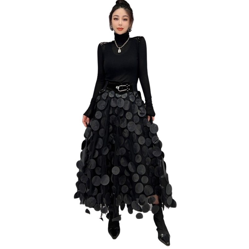 Saia de Tule com Espirais