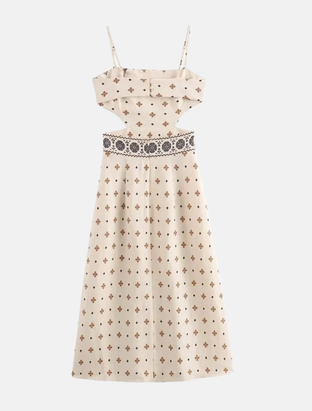 Vestido Midi Estampado Antonella