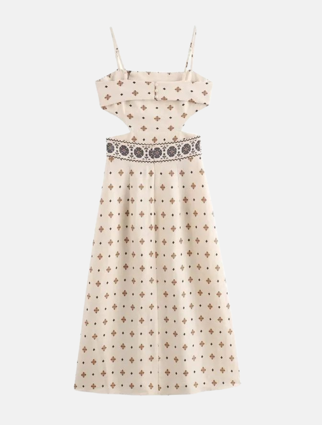 Vestido Midi Estampado Antonella