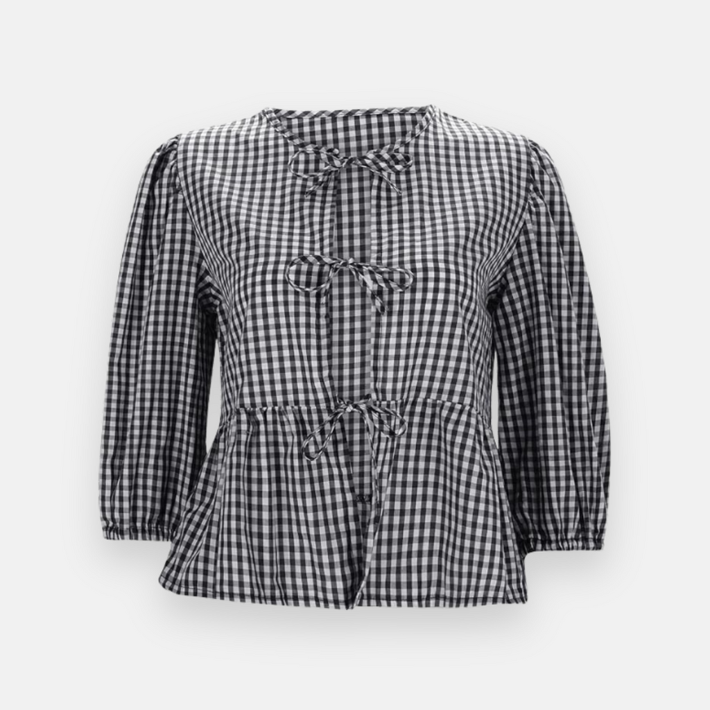 Bata Amarração Xadrez Lírio