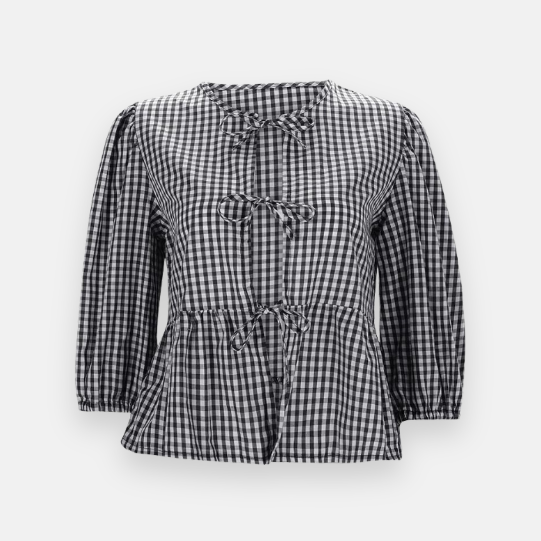 Bata Amarração Xadrez Lírio