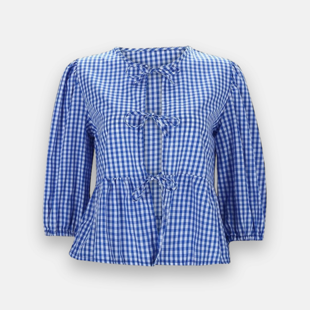 Bata Amarração Xadrez Lírio