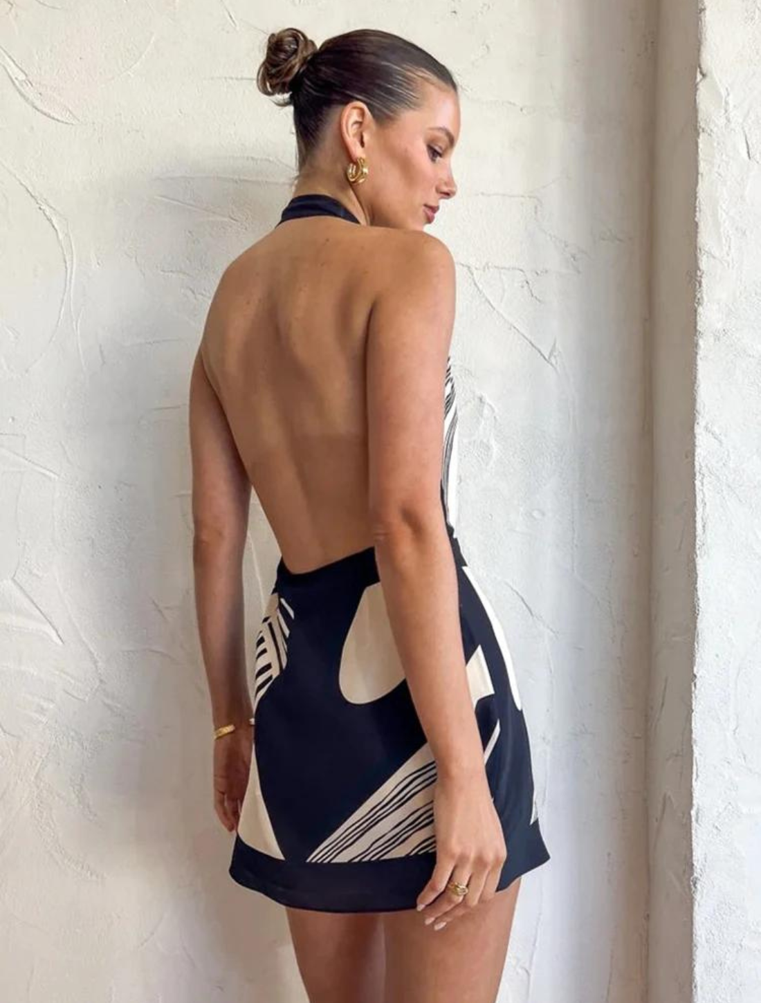 Vestido Curto Estampado Mulina