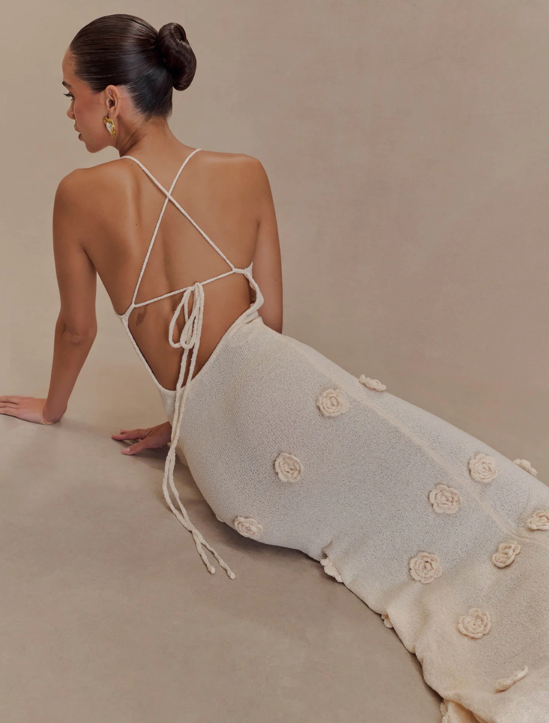 Vestido Longo em Crochê Milena