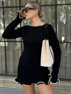 Vestido Curto de Manga Longa Raíssa