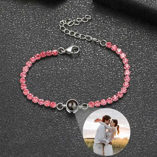 Pulseira Pedra Brilhante - Foto Personalizável